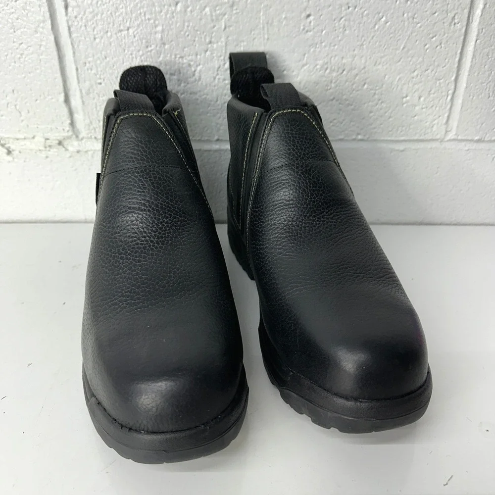Florsheim Hercules Work Boots‎ Black Leather Steel Toe Met Guard / Mens 12 EEE